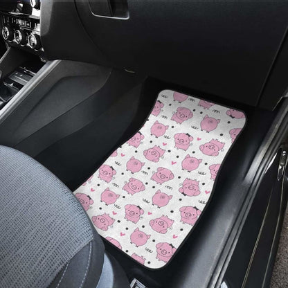 Pig Pattern Print Design 03 Front And Back Car Mats 221205 - YourCarButBetter