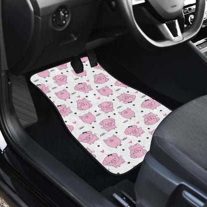 Pig Pattern Print Design 03 Front And Back Car Mats 221205 - YourCarButBetter