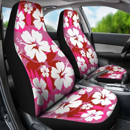 Pink Aloha Flowers Car Seat Covers 153908 - YourCarButBetter