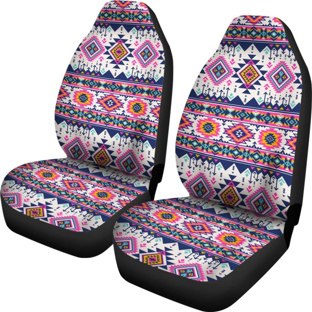 Pink And Blue Aztec Car Seat Covers 174510 - YourCarButBetter