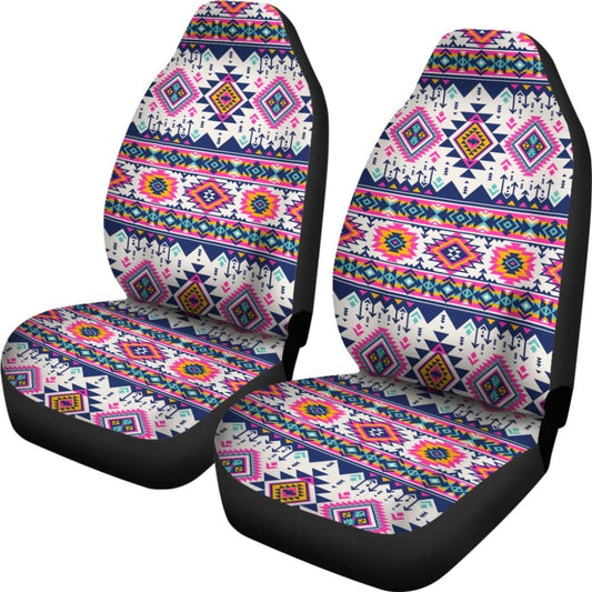 Pink And Blue Aztec Car Seat Covers 174510 - YourCarButBetter