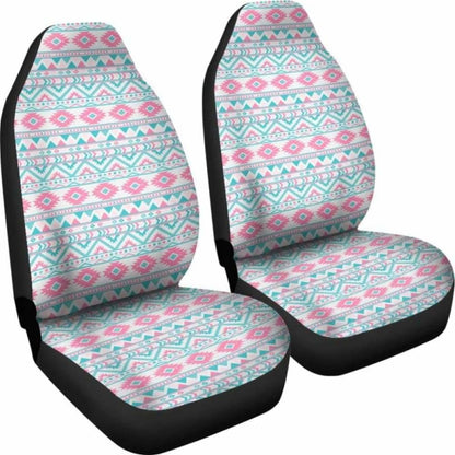 Pink And Turquoise Aztec Pattern Car Seat Covers 110424 - YourCarButBetter