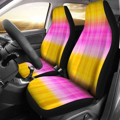 Pink And Yellow Tie Dye Car Seat Covers Seat Protectors 105905 - YourCarButBetter