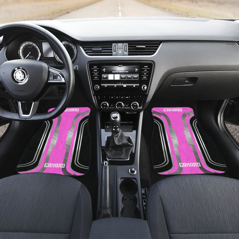 Pink Black Camaro White Letter Car Accessories Car Floor Mats 210603 - YourCarButBetter