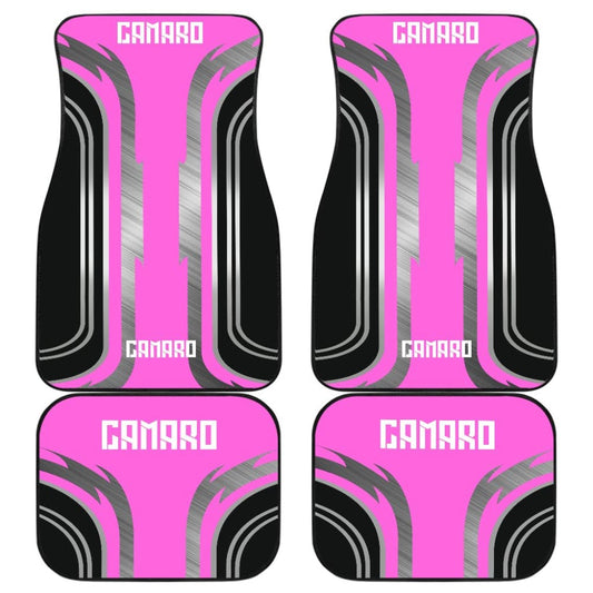 Pink Black Camaro White Letter Car Accessories Car Floor Mats 210603 - YourCarButBetter