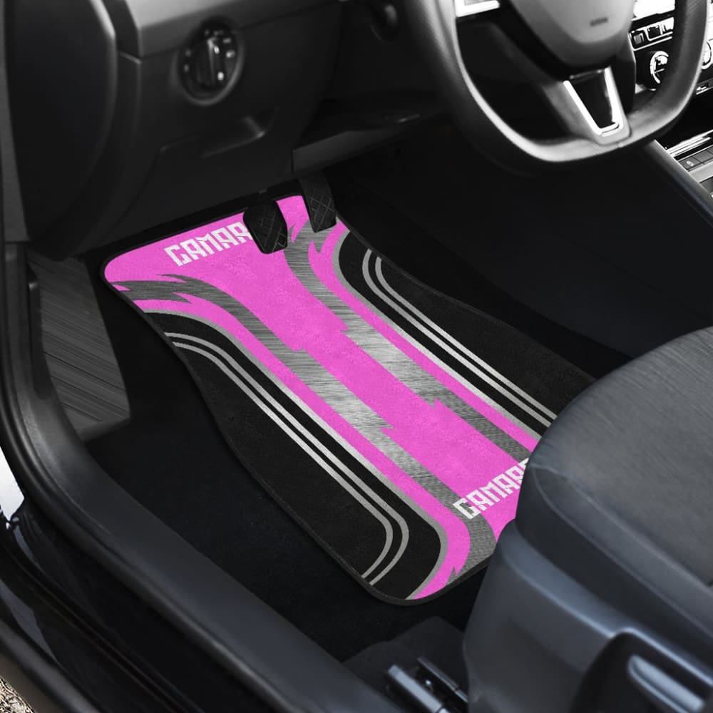 Pink Black Camaro White Letter Car Accessories Car Floor Mats 210603 - YourCarButBetter