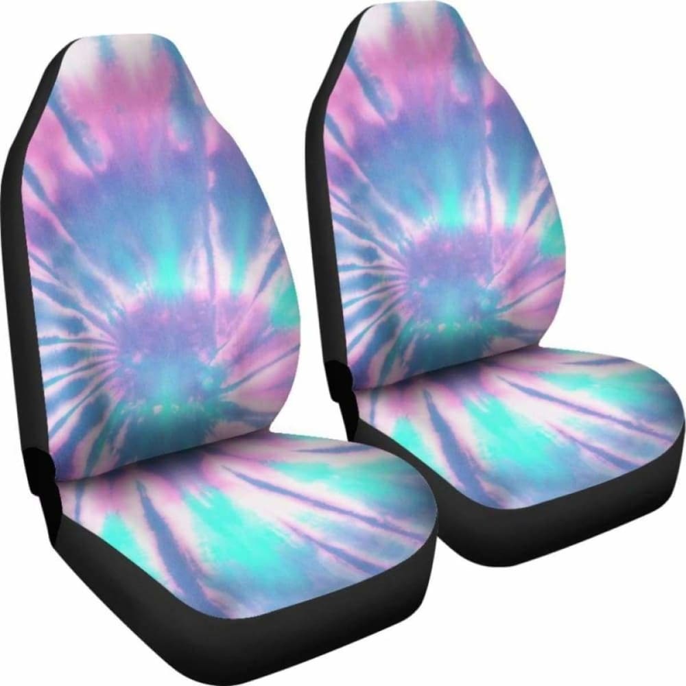 Pink & Blue Tie Dye Car Seat Covers 154230 - YourCarButBetter