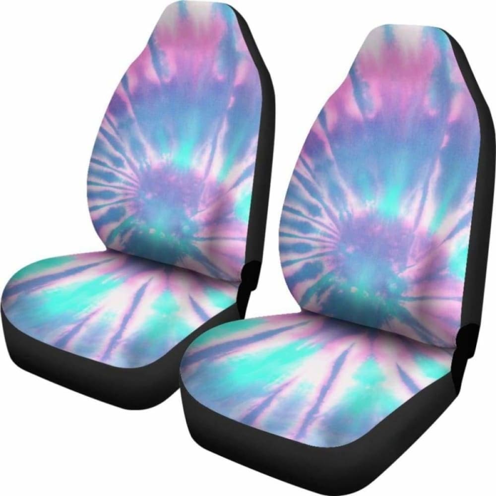 Pink & Blue Tie Dye Car Seat Covers 154230 - YourCarButBetter
