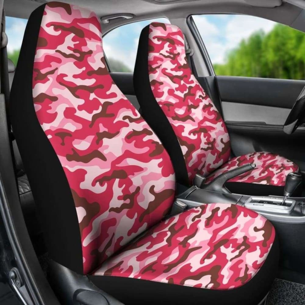Pink Camouflage Car Seat Covers 112608