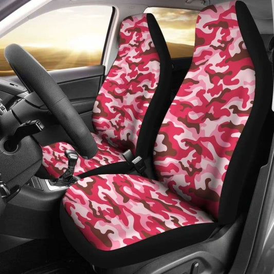 Pink Camouflage Car Seat Covers 112608