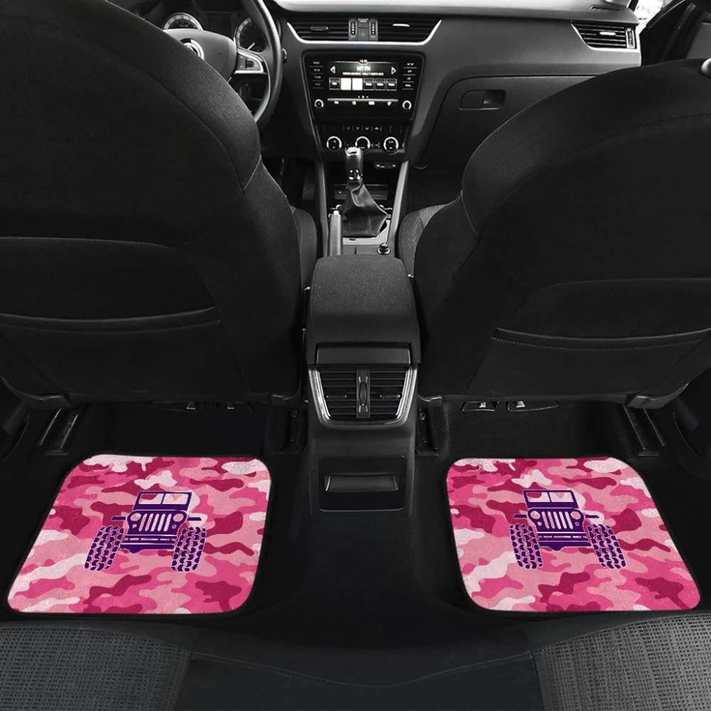 Pink Camouflage Color Magenta Jeep Car Floor Mats 211204 - YourCarButBetter