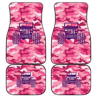 Pink Camouflage Color Magenta Jeep Car Floor Mats 211204 - YourCarButBetter