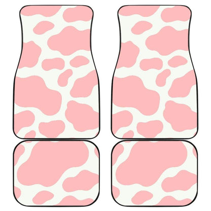 Pink Cow Pattern Print Car Floor Mats 211206 - YourCarButBetter