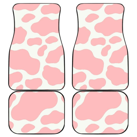 Pink Cow Pattern Print Car Floor Mats 211206 - YourCarButBetter