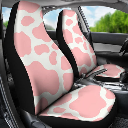 Pink Cow Pattern Print Car Seat Cover 211206 - YourCarButBetter