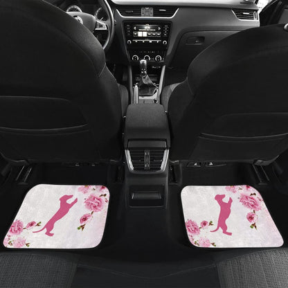 Pink Dachshund And Floral For Flower And Dog Lovers Car Floor Mats - Make Your Own Styles