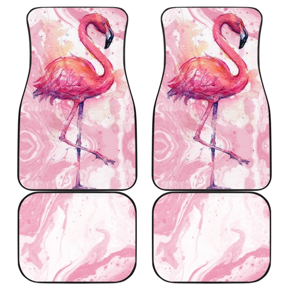 Pink Design Flamingo Car Floor Mats 211203