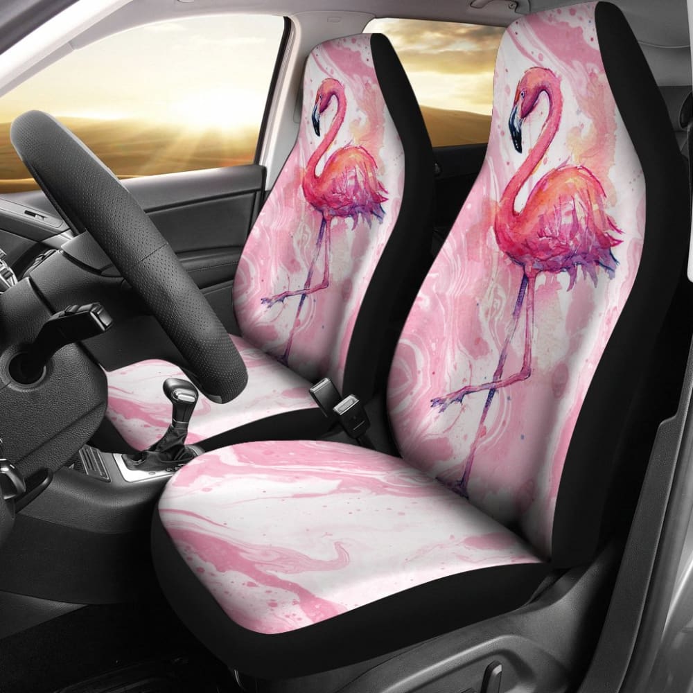 Pink Design Flamingo Car Seat Covers 211203