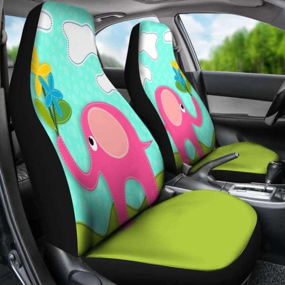 Pink Elephant Car Seat Covers 202820 - YourCarButBetter