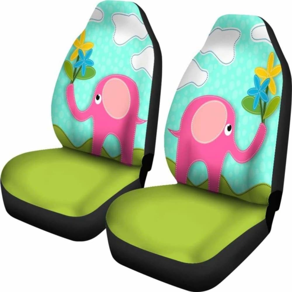 Pink Elephant Car Seat Covers 202820 - YourCarButBetter