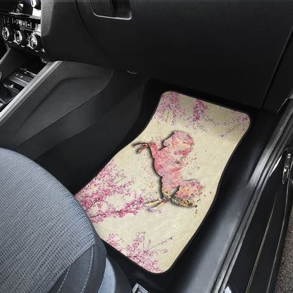 Pink Horse Forest Flower Car Floor Mats 211003