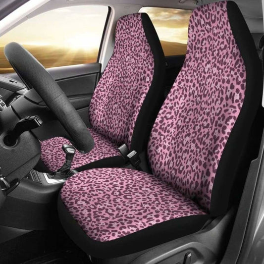 Pink Leopard Print Car Seat Covers Leopard Skin 092813 - YourCarButBetter