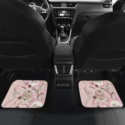 Pink Live Laugh Love Girly Amazing Gift Ideas Car Floor Mats 212601 - YourCarButBetter