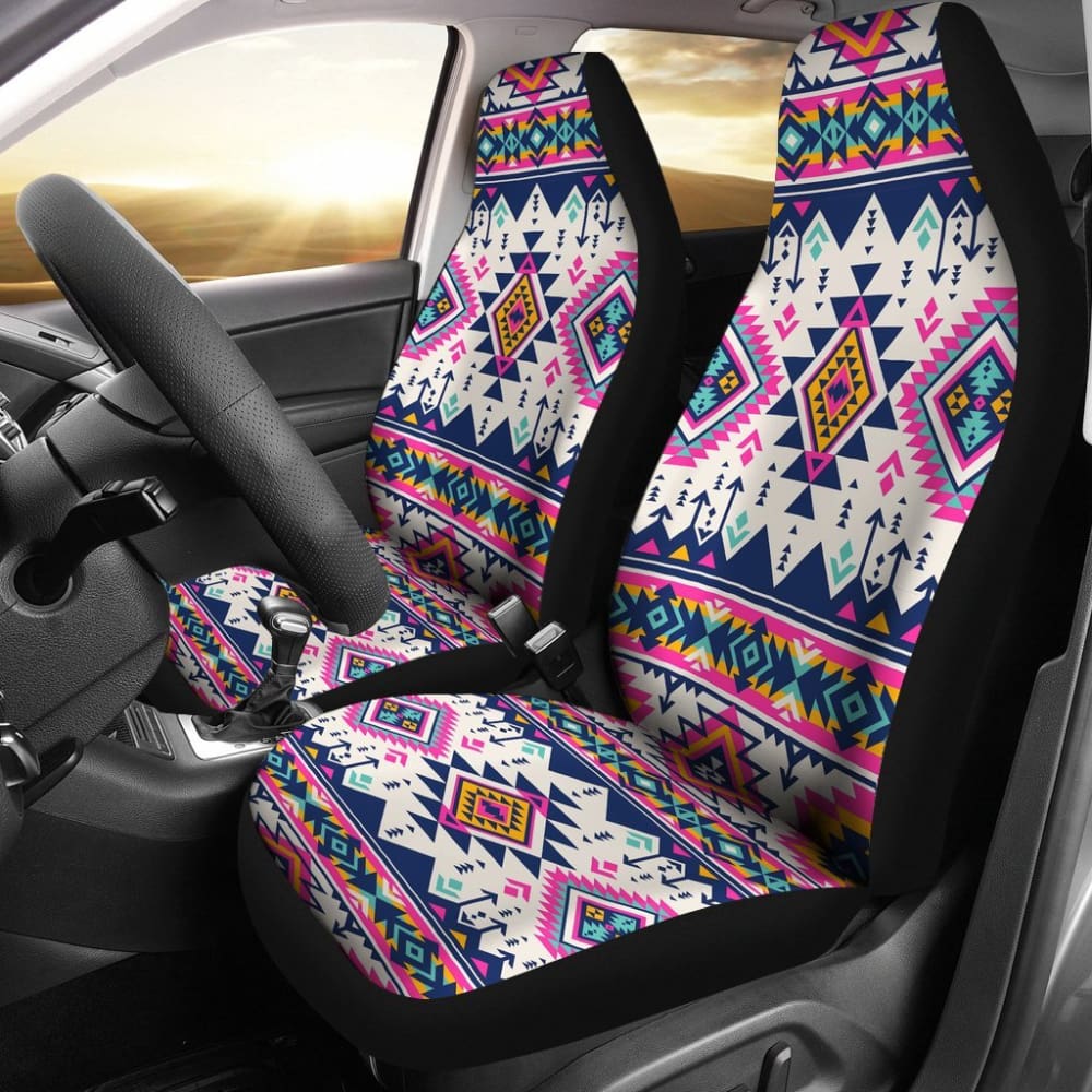 Pink Pattern Native American Car Seat Covers 093223 - YourCarButBetter