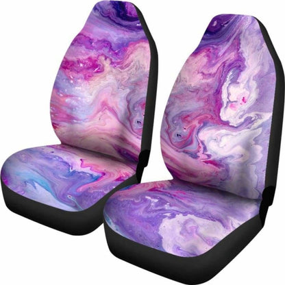 Pink & Purple Marble Print Car Seat Covers 110424 - YourCarButBetter