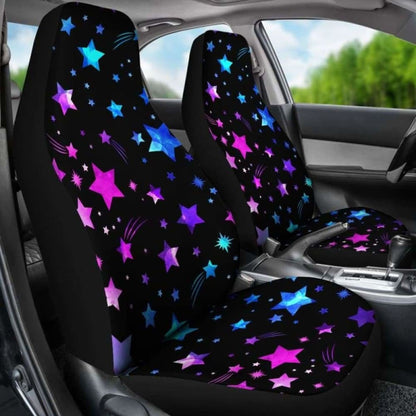 Pink & Purple Stars Car Seat Covers 194013 - YourCarButBetter