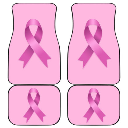 Pink Ribbon Breast Cancer Awareness Pattern Print Car Floor Mats 210603 - YourCarButBetter