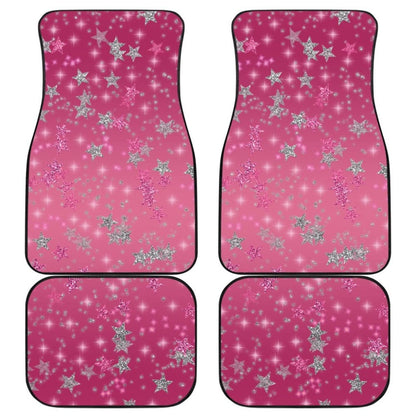 Pink Stars Front And Back Car Mats 101819 - YourCarButBetter