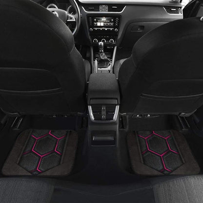 Pink Walking Horse Emblem Car Floor Mats 210503