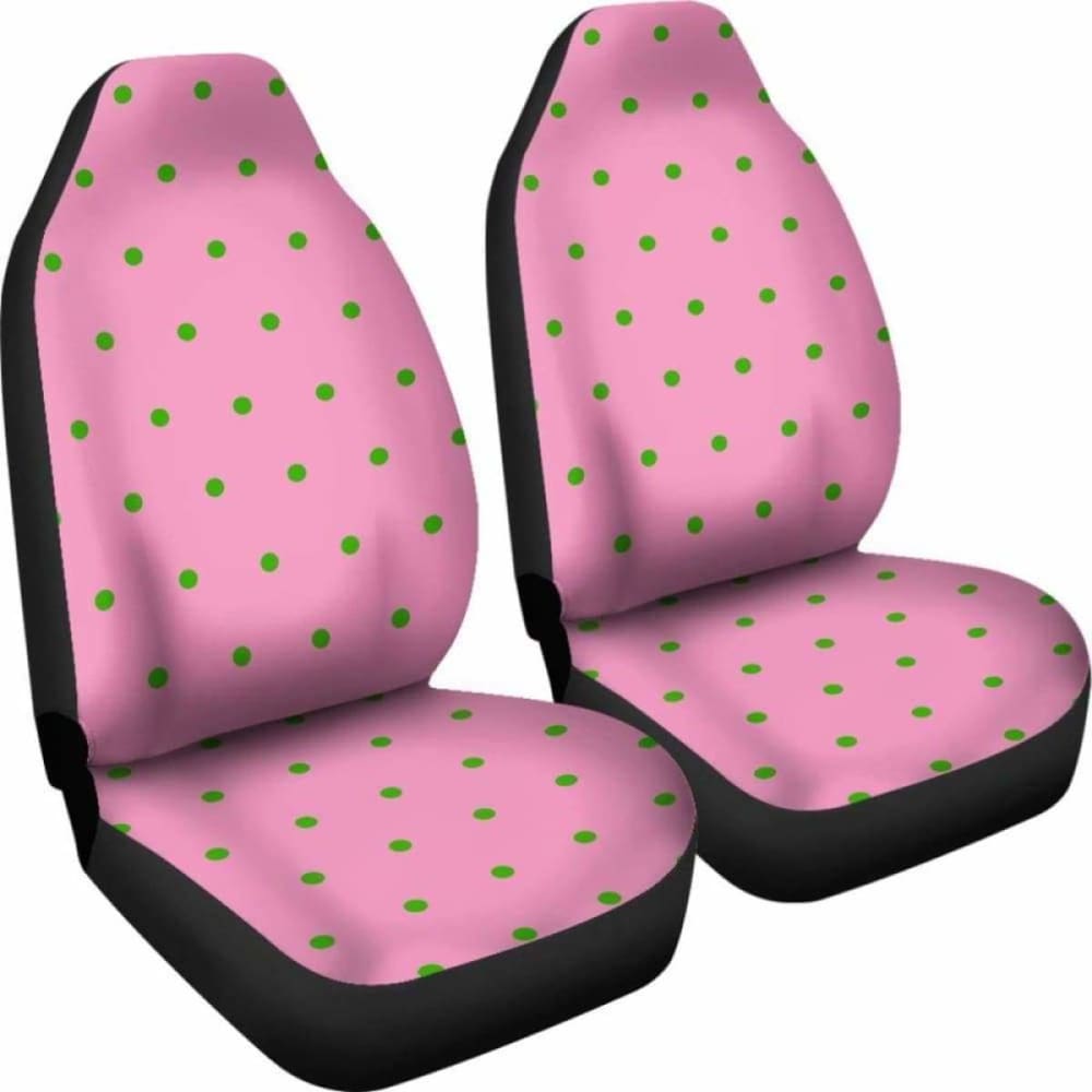 Pink With Green Polka Dot Car-Suv Seat Cover 143731