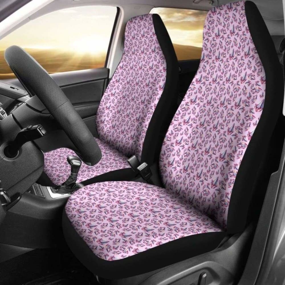 Pink With Watercolor Crystals Car Seat Covers 174914 - YourCarButBetter