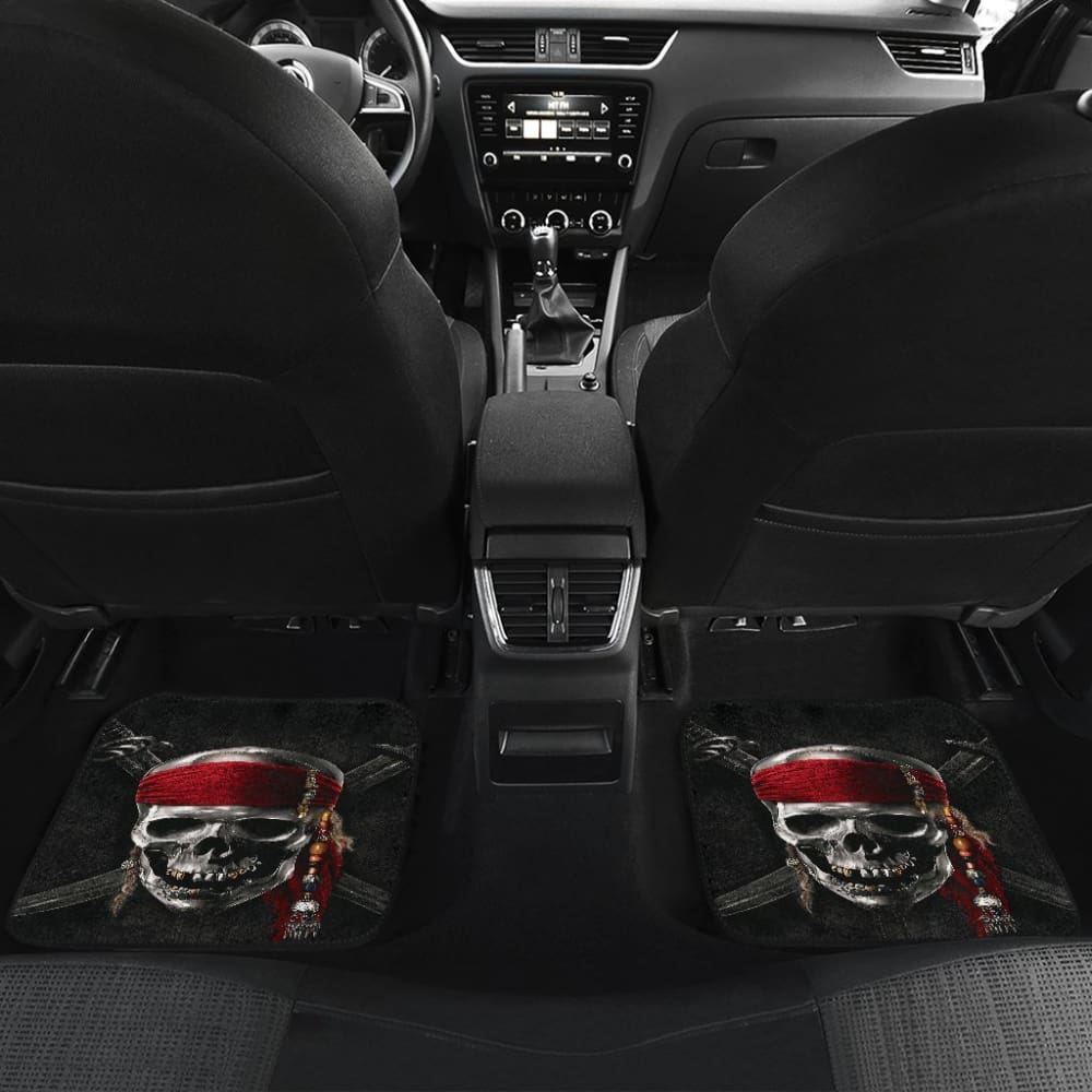 Pirates Of The Caribbean 3D Skull Logo Car Floor Mats 101819 - YourCarButBetter