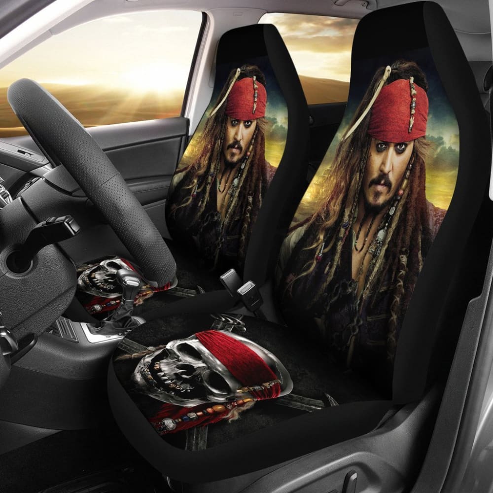 Pirates Of The Caribbean Jack Sparrow Car Seat Covers 101819 - YourCarButBetter