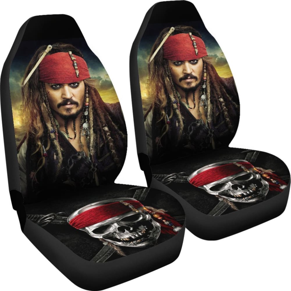 Pirates Of The Caribbean Jack Sparrow Car Seat Covers 101819 - YourCarButBetter