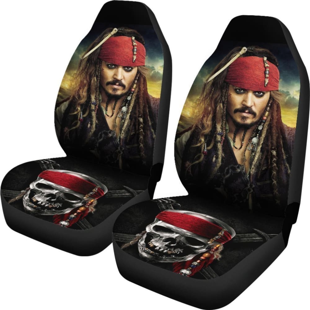 Pirates Of The Caribbean Jack Sparrow Car Seat Covers 101819 - YourCarButBetter