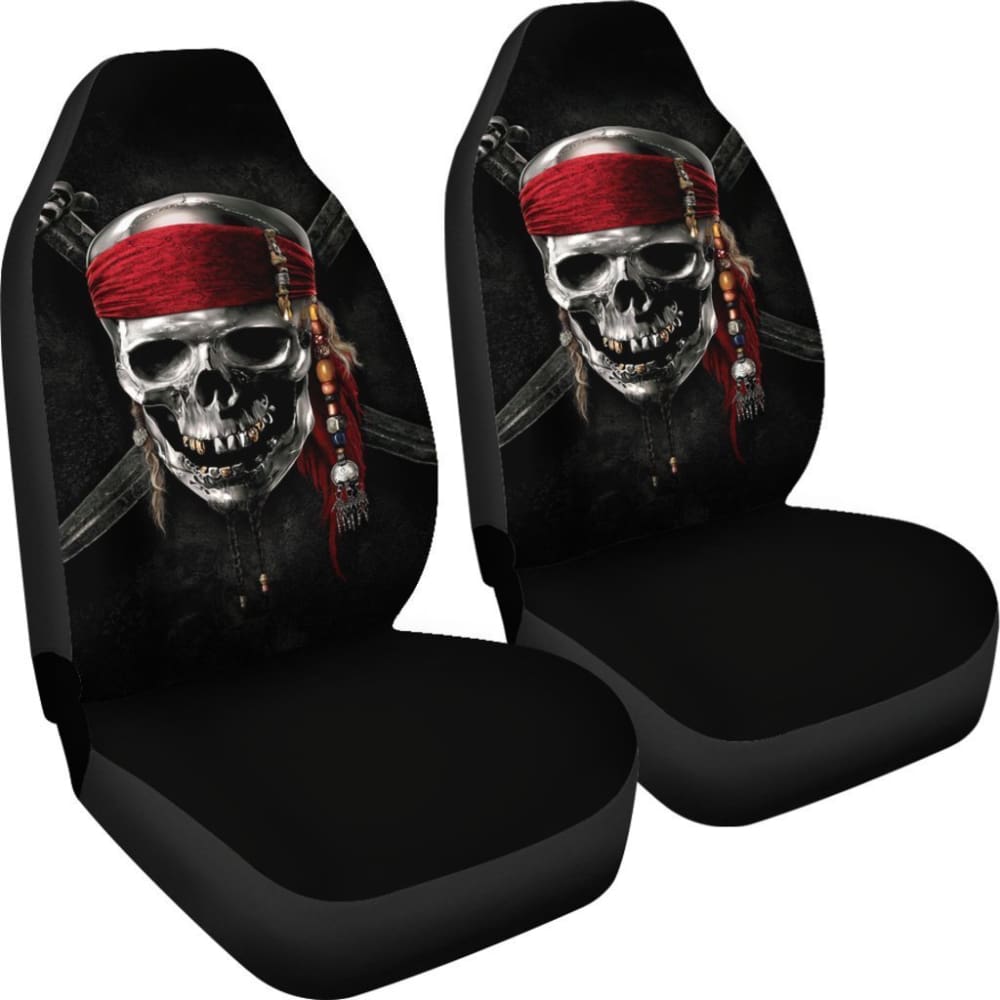 Pirates Of The Caribbean Skull Car Seat Covers 101819 - YourCarButBetter