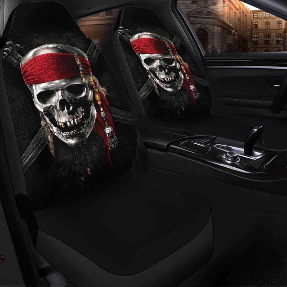 Pirates Of The Caribbean Skull Car Seat Covers 101819 - YourCarButBetter