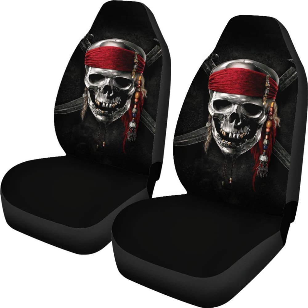 Pirates Of The Caribbean Skull Car Seat Covers 101819 - YourCarButBetter