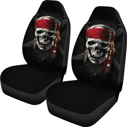 Pirates Of The Caribbean Skull Car Seat Covers 101819 - YourCarButBetter
