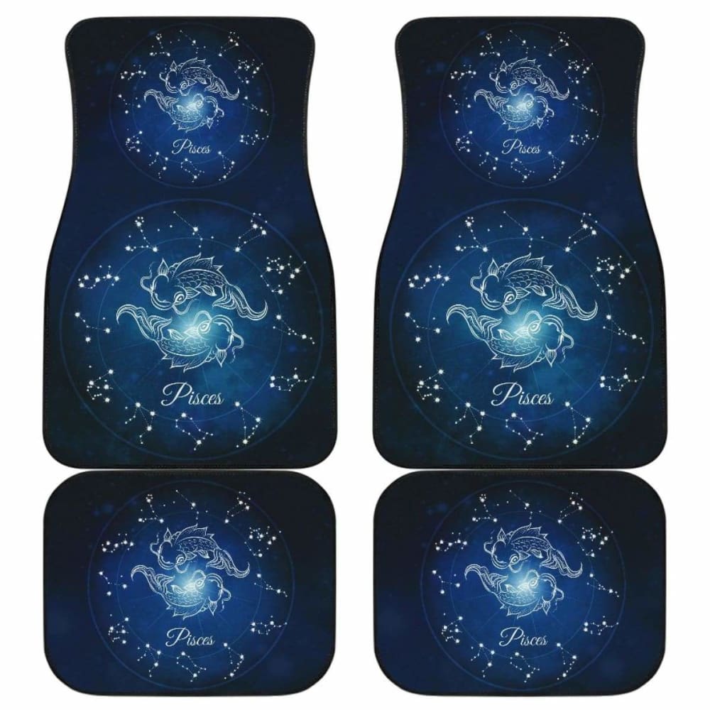 Pisces Zodiac Sign Car Floor Mats Amazing Gift 211902