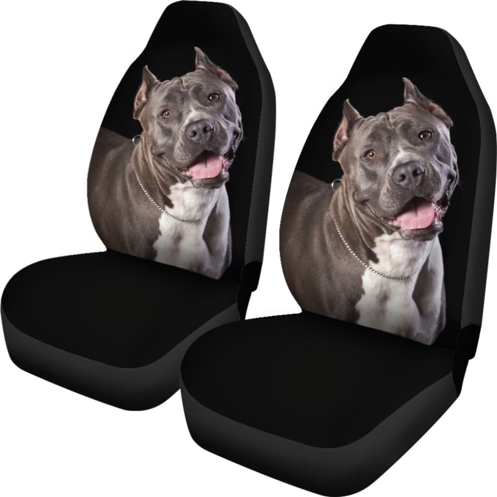 Pit Bull Design Car Seat Covers Colorful Back 210802