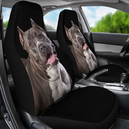 Pit Bull Design Car Seat Covers Colorful Back 210802