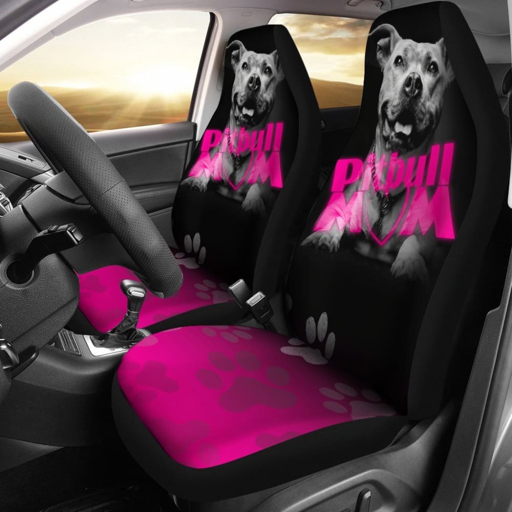 Pit Bull Mom Car Seat Covers 174510 - YourCarButBetter