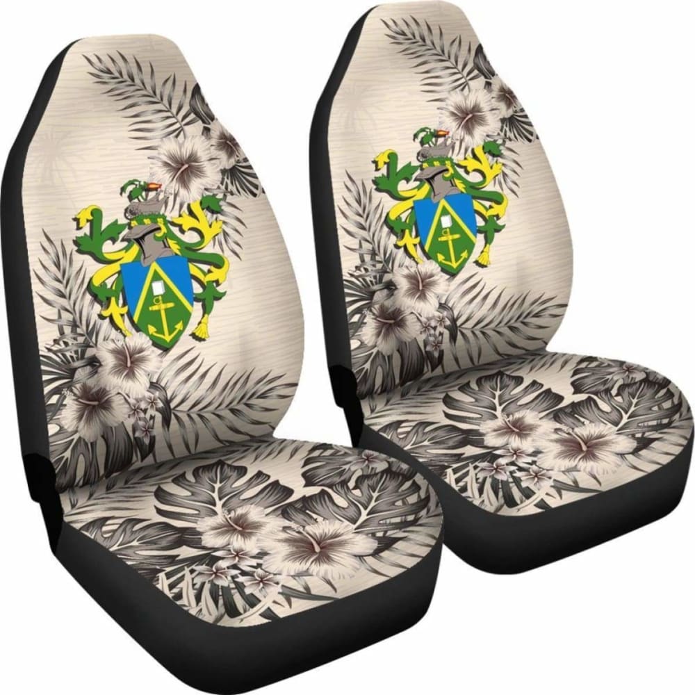 Pitcairn Islands Car Seat Covers The Beige Hibiscus (Set Of Two) 7 232125 - YourCarButBetter