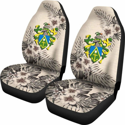 Pitcairn Islands Car Seat Covers The Beige Hibiscus (Set Of Two) 7 232125 - YourCarButBetter