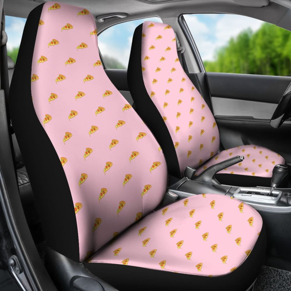 Pizza Design Pattern Universal Fit Car Seat Covers 211801 - YourCarButBetter
